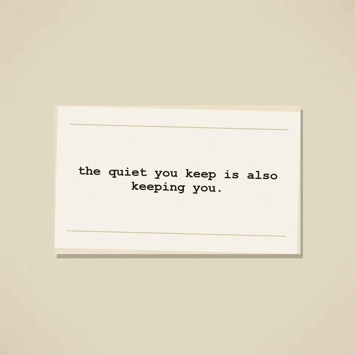 a typewritten slip of paper on the cafe counter, dated sunday · may 31, 2026