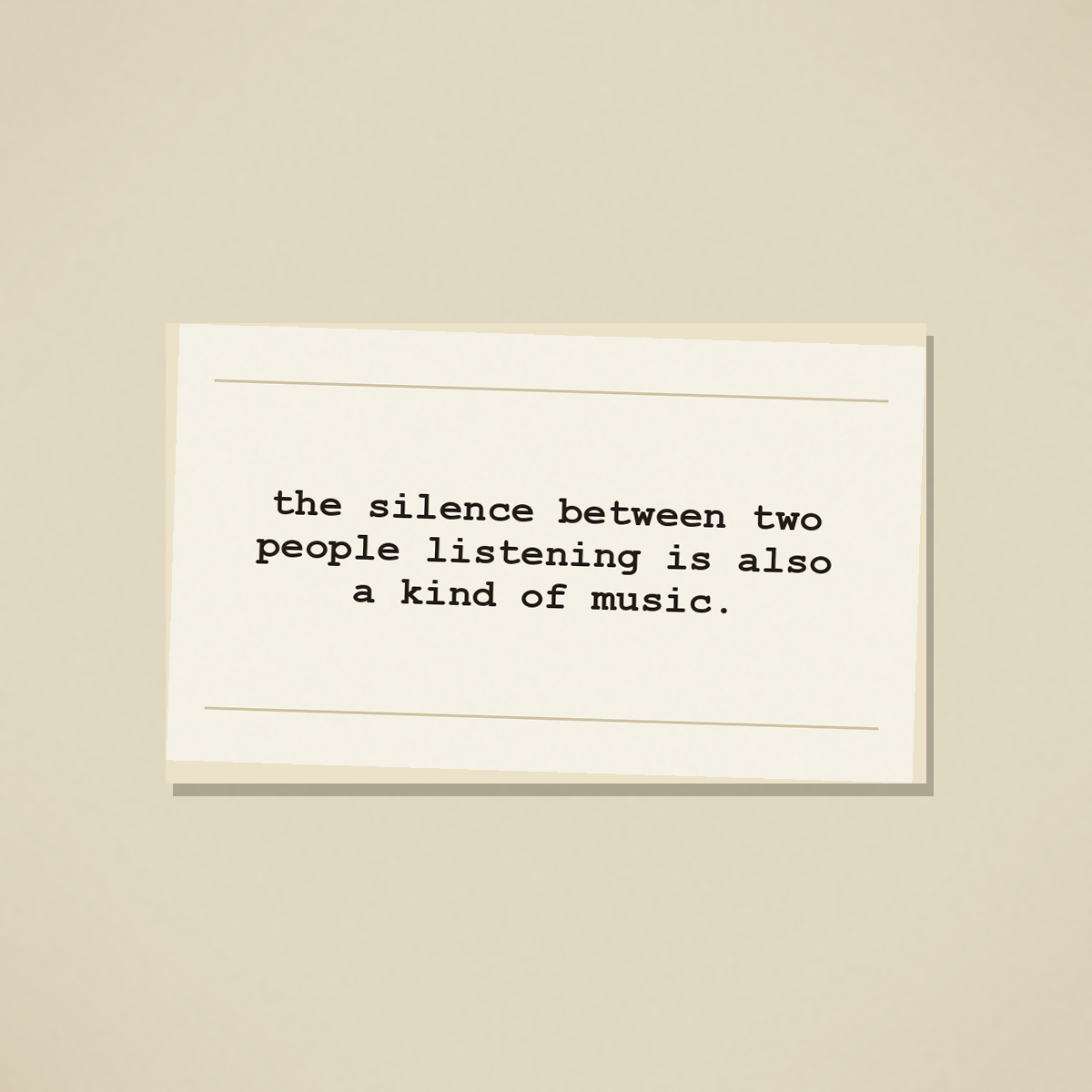a typewritten slip of paper on the cafe counter, dated sunday · june 14, 2026